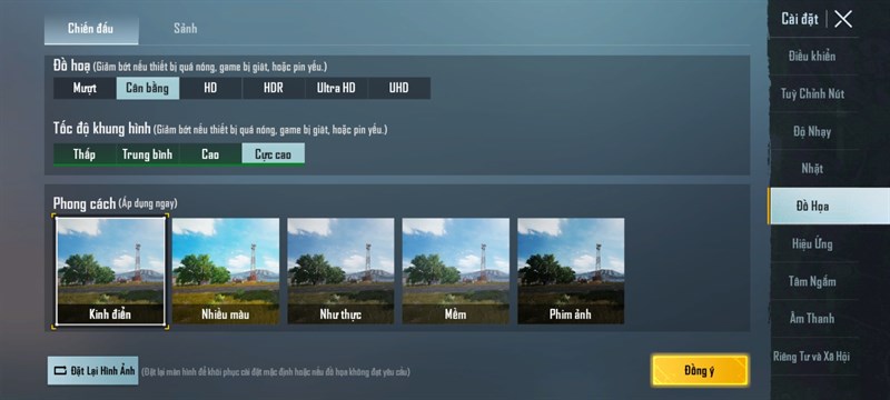 Thiết lập đồ họa game PUBG Mobile