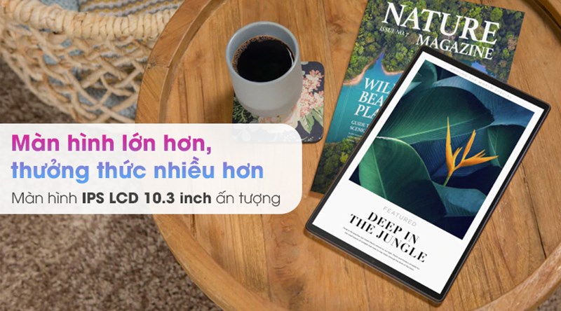 M&aacute;y t&iacute;nh bảng Lenovo Tab M10 - FHD Plus c&oacute; m&agrave;n h&igrave;nh k&iacute;ch thước lớn hiển thị nhiều nội dung hơn