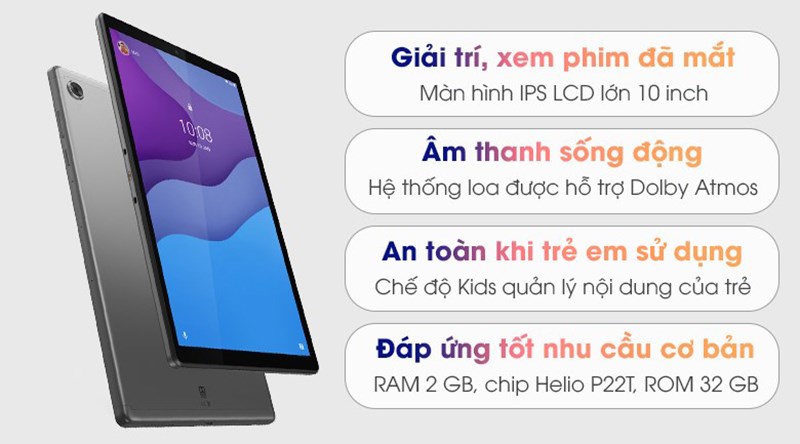 M&aacute;y t&iacute;nh bảng Lenovo Tab M10 - Gen 2 v&agrave; th&ocirc;ng số kỹ thuật