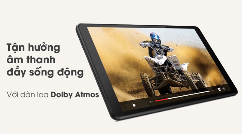 M&aacute;y t&iacute;nh bảng Lenovo Tab M8 trang bị loa hỗ trợ Dolby Atmos mang đến trải nghiệm &acirc;m thanh sống động