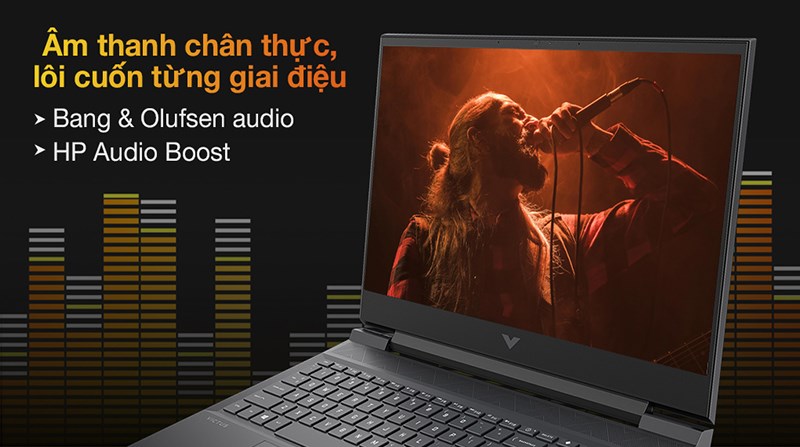 HP Gaming VICTUS 16 d0298TX mang đến âm thanh sống động