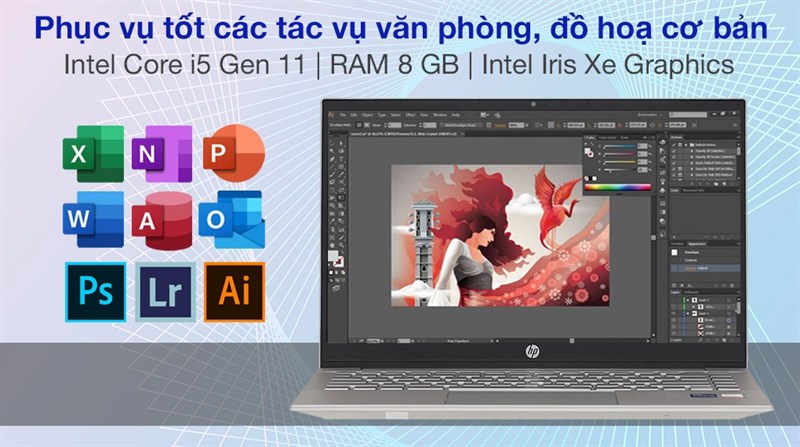 Phục vụ tốt văn ph&ograve;ng, đồ họa cơ bản