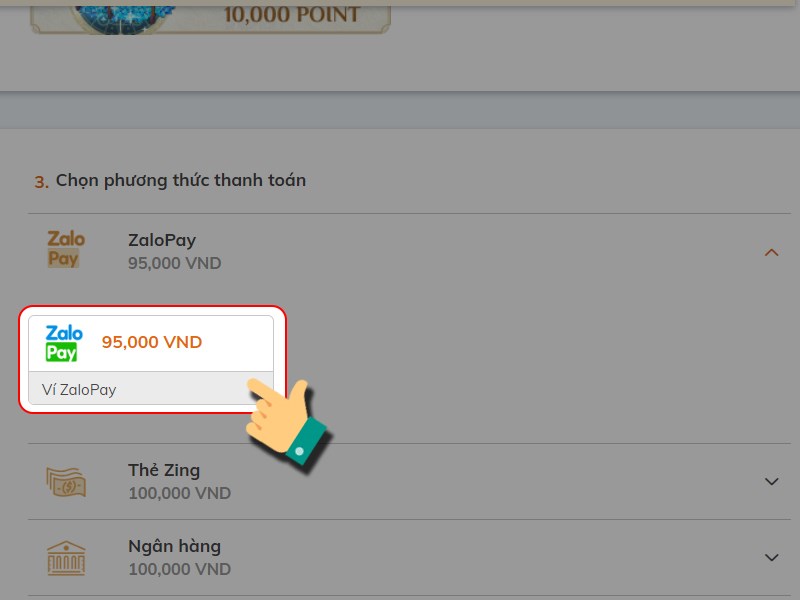 Chọn ZaloPay