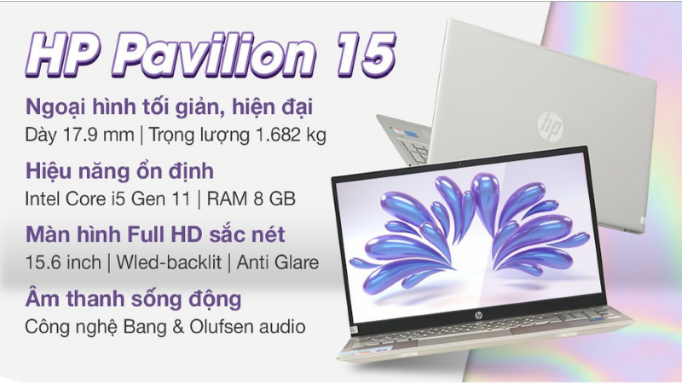 HP Pavilion 15 eg0507TU i5 1135G7 (46M06PA)