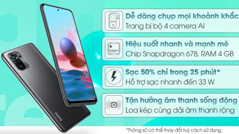 Điện thoại Xiaomi Redmi Note 10