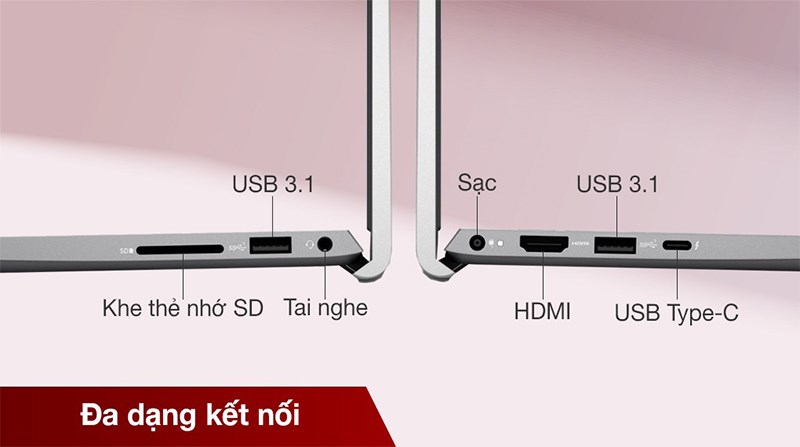 Hệ thống cổng kết nối nằm ở th&acirc;n m&aacute;y