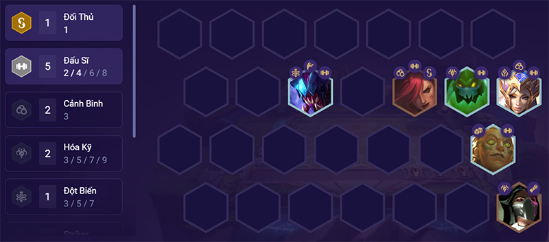 Đội h&igrave;nh giữa trận