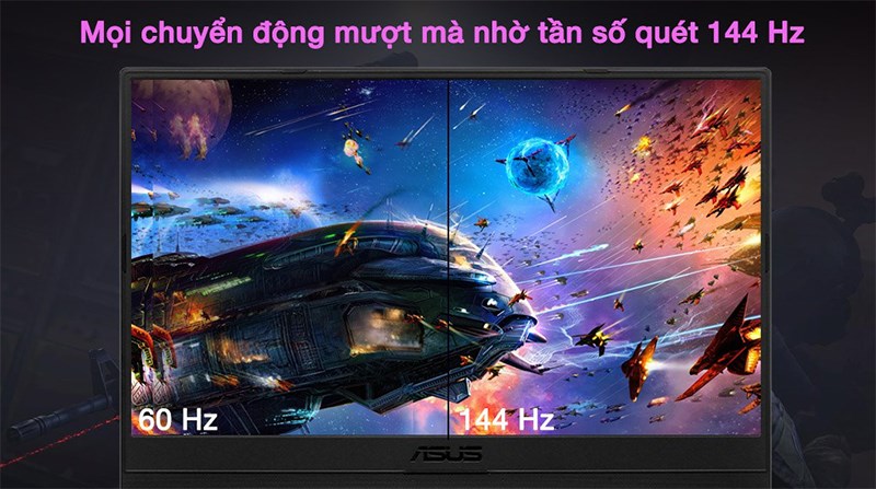 M&agrave;n h&igrave;nh 144 Hz sắc n&eacute;t