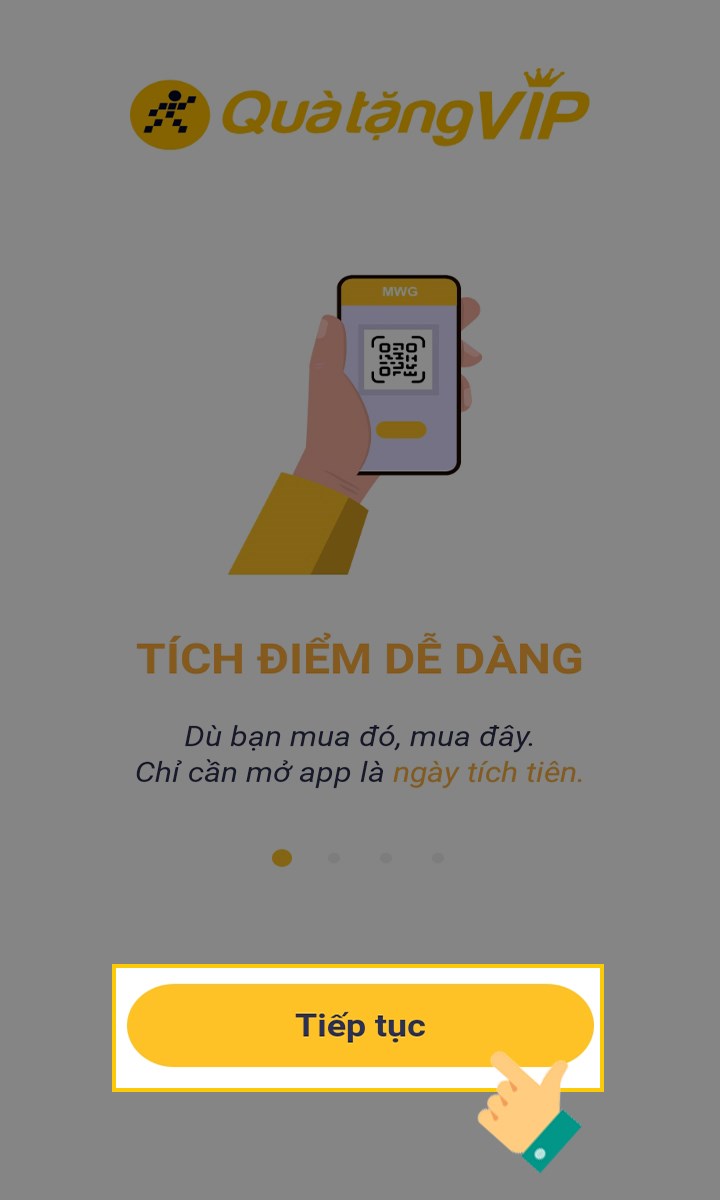 Nhấp chọn Tiếp tục