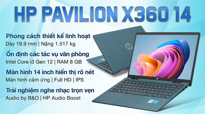 HP Pavilion X360 14 ek0131TU i3 1215U