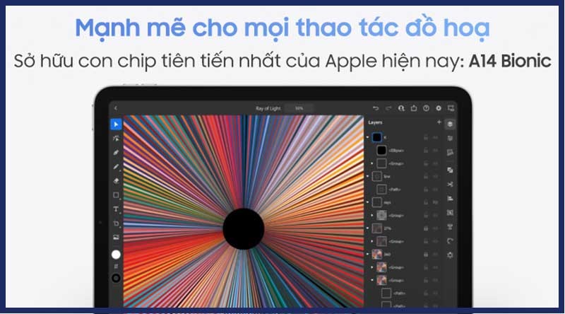 Vận h&agrave;nh tốt mọi t&aacute;c vụ nhờ con chip Apple A14 