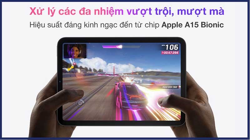 Chip A15 mạnh mẽ cho mọi t&aacute;c vụ 