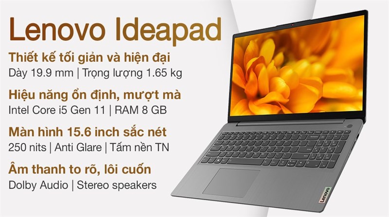 Laptop Lenovo Ideapad 3 15ITL6 i5 (82H801P9VN) 