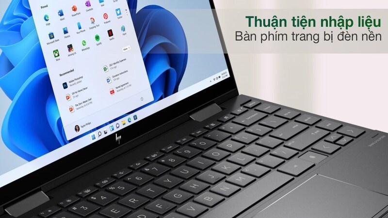 Thiết bị sở hữu bàn phím có đèn nền