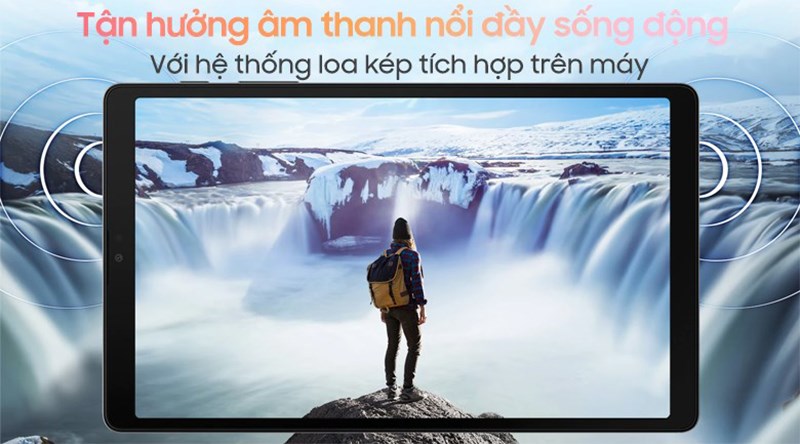 Máy được trang bị hệ thống loa kép với công nghệ Dolby Atmos Máy được trang bị hệ thống loa kép với công nghệ Dolby Atmos