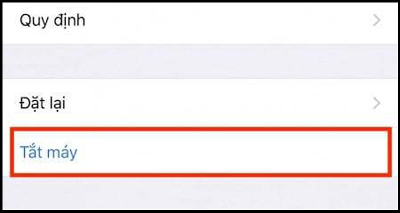 Tắt m&aacute;y