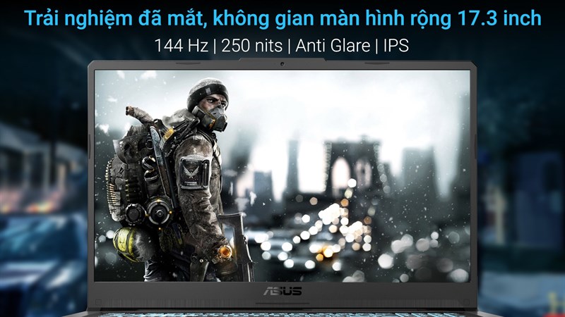 M&agrave;n h&igrave;nh 17.3 inch mang lại trải nghiệm tuyệt vời