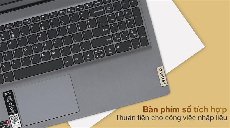 Bàn phím số tich hợp rất tiện lợi