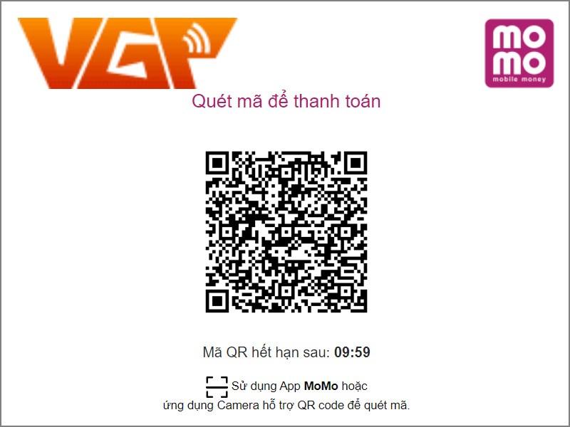 Qu&eacute;t m&atilde; QR code để thanh to&aacute;n