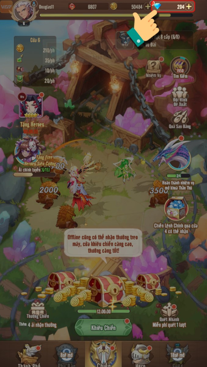 Nhấn v&agrave;o biểu tượng dấu +