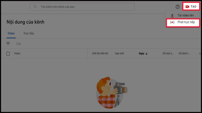 Tạo ph&aacute;t trực tiếp