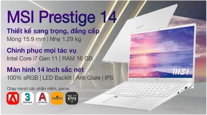 Laptop MSI Prestige 14 A11SC i7 1195G7