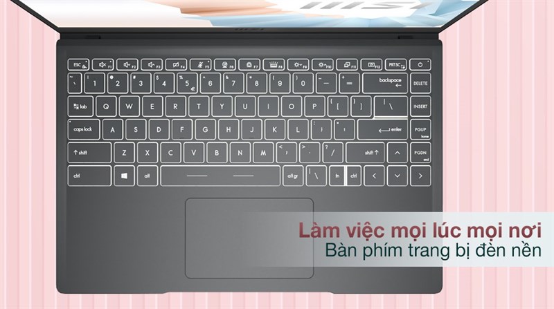 Bàn phím trang bị đèn nền