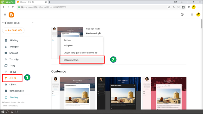 Mở chế độ chỉnh sửa HTML Mở chế độ chỉnh sửa HTML