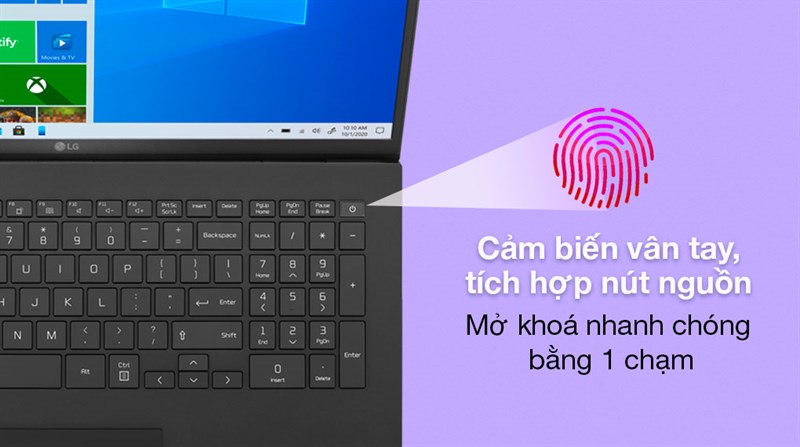 Mở kh&oacute;a nhanh ch&oacute;ng bằng 1 chạm