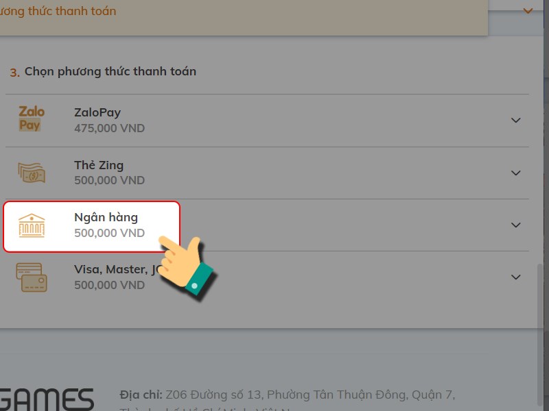 Thanh to&aacute;n bằng thẻ ng&acirc;n h&agrave;ng