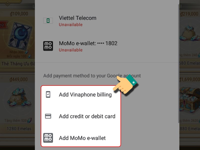 Chọn c&aacute;ch thanh to&aacute;n