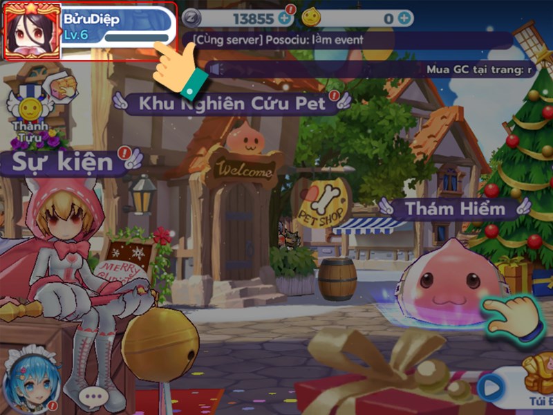 Nhấn v&agrave;o avatar