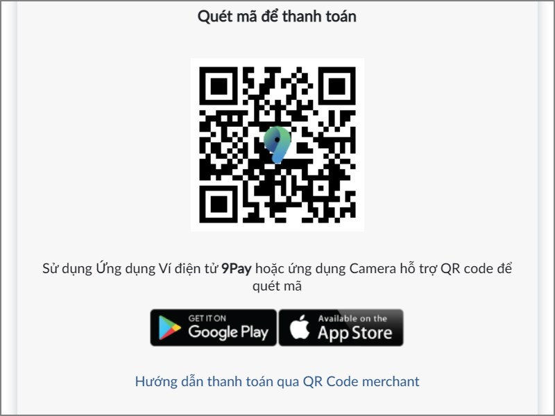 Mở v&iacute; 9Pay v&agrave; qu&eacute;t m&atilde; QRcode