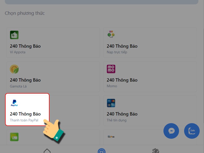 Thanh to&aacute;n bằng PayPal