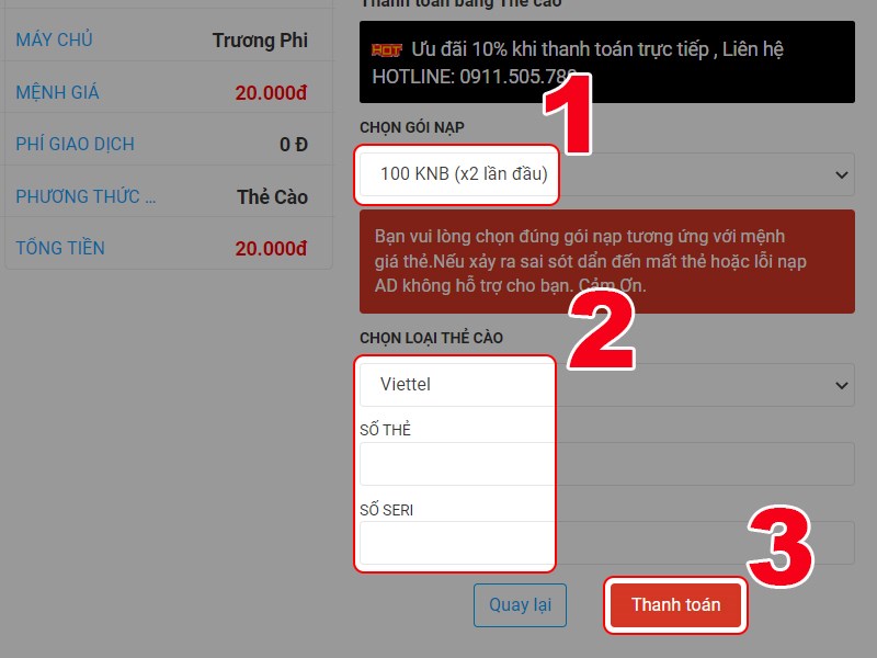 X&aacute;c nhận thanh to&aacute;n
