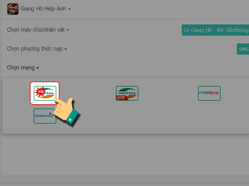 Chọn nh&agrave; mạng