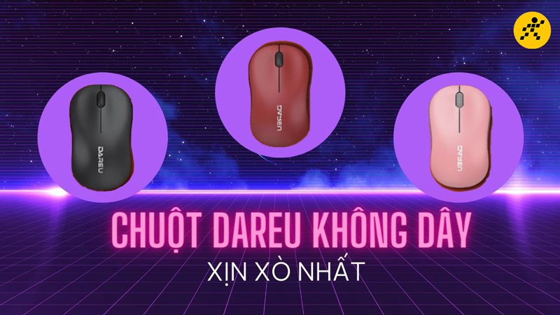 Top 3 mẫu chuột DareU nổi bật Top 3 mẫu chuột DareU nổi bật