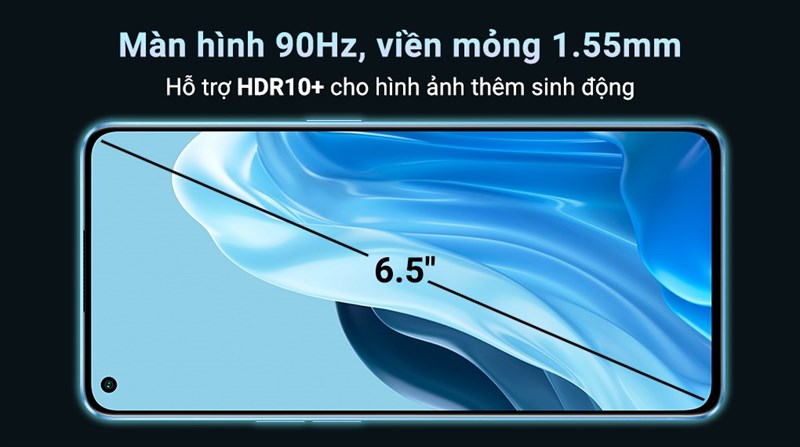 Màn hình viền mỏng đầy trẻ trung