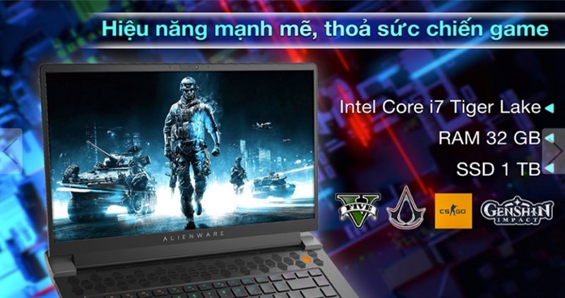 Hiệu năng mạnh mẽ, thỏa sức chiến mọi tựa game 