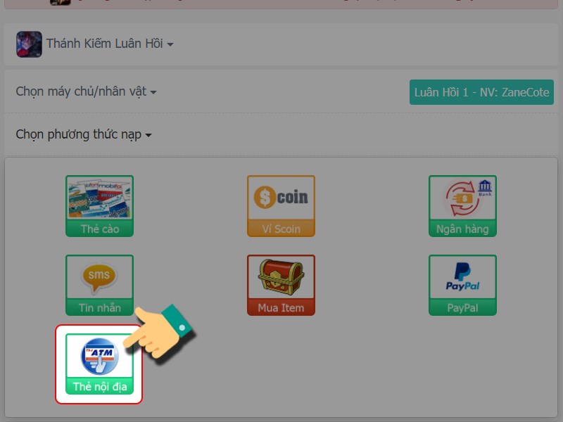 Chọn phương thức thanh to&aacute;n