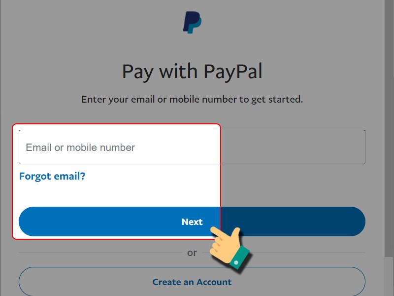 Điền th&ocirc;ng tin t&agrave;i khoản