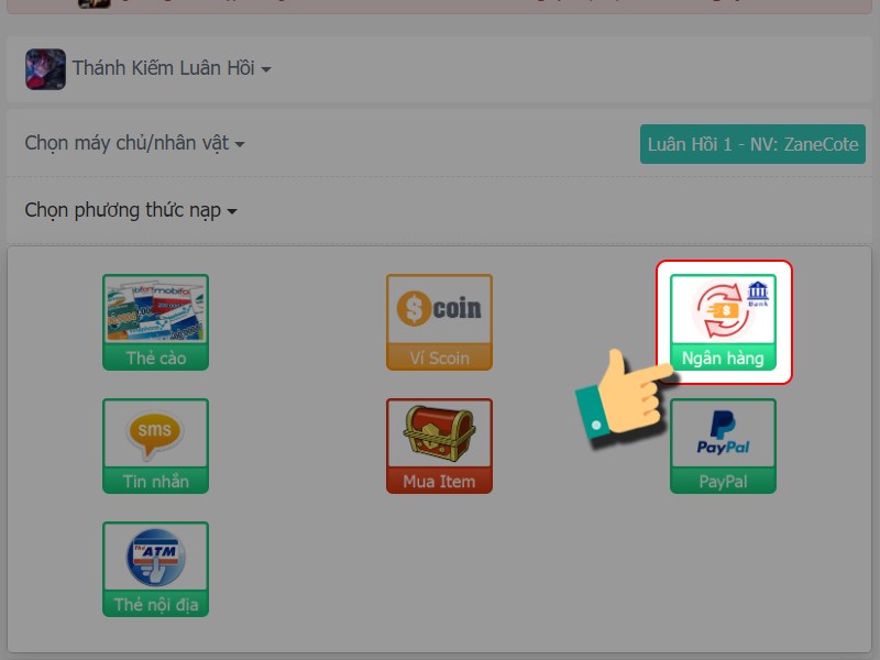 Chọn phương thức