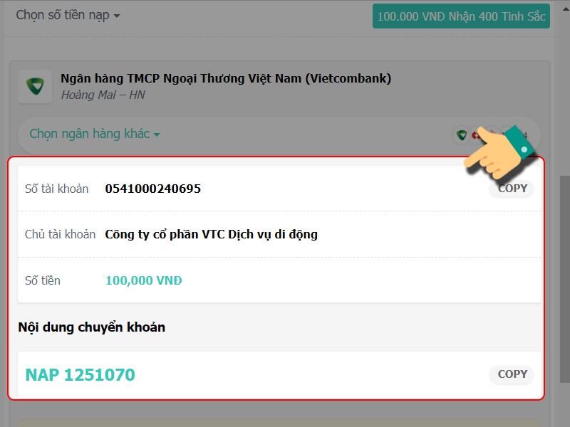 Điền th&ocirc;ng tin