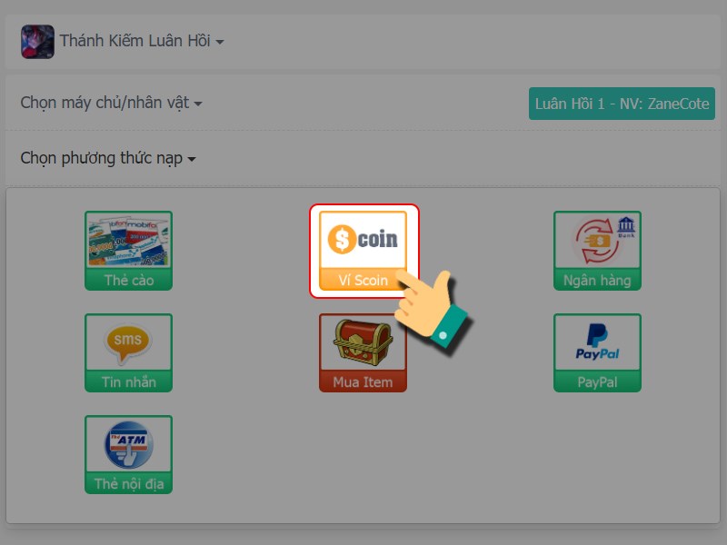 Chọn phương thức thanh to&aacute;n