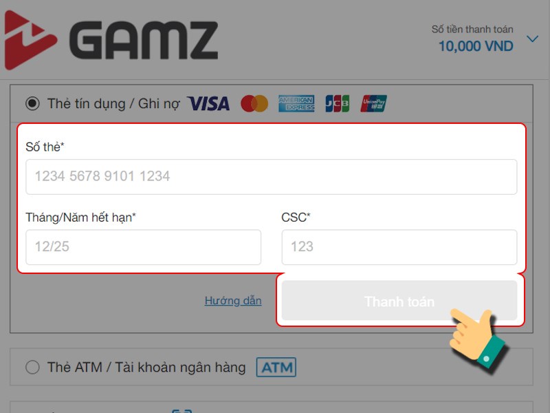 Nhập th&ocirc;ng tin tại đ&acirc;y