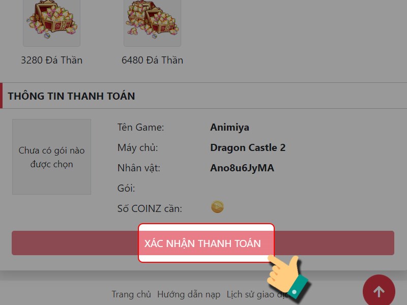 X&aacute;c nhận thanh to&aacute;n