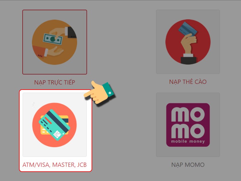Thanh to&aacute;n bằng thẻ ATM/VISA, MASTER, JCB