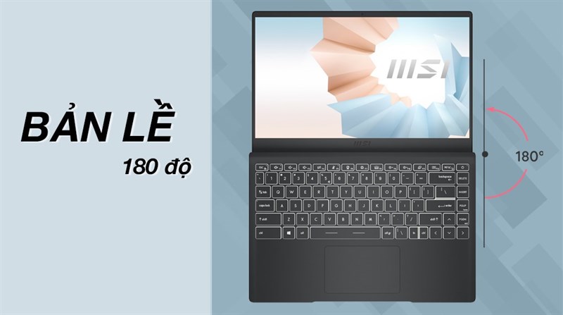 Tiện lợi hơn với bản lề 180 độ