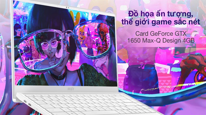 Sở hữu card rời GTX 1650 Max-Q ấn tượng