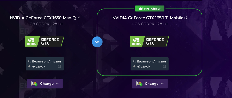 GTX 1650 Ti với hiệu suất nhỉnh hơn so với 